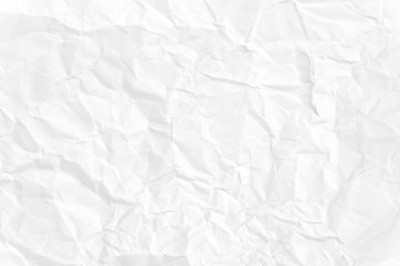 Paper texture Crumpled White.Top view.