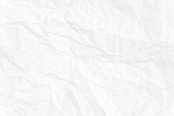 Paper texture Crumpled White.Top view.