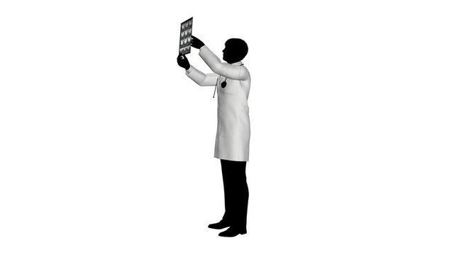 Doctor and x-ray Radiography