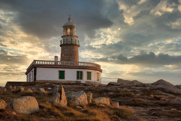 Fototapeta na wymiar Corrubedo Lighthouse