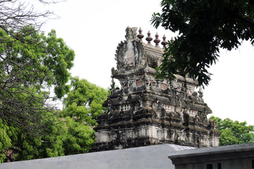 Fototapeta na wymiar monumental tower Sthalasayana Perumal Temple at Mahabalipuram