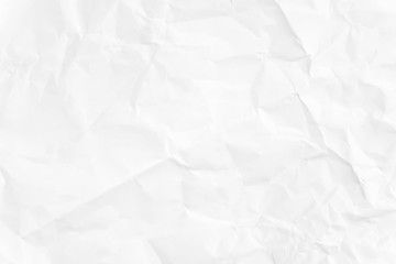 Paper texture Crumpled White.Top view.