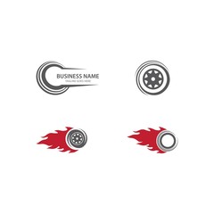 Tires illustration logo vector