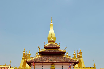 Naklejka premium Travelling Laos, historic sightseeing place