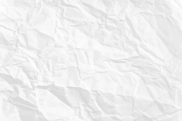 Paper texture Crumpled White.Top view.