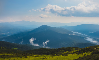 Fototapeta premium Carpathian mountains in summer