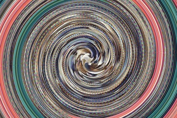 Una espiral de color. Un colorido giro al infinito.