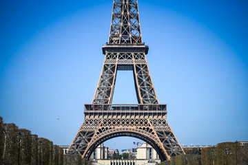 Fototapeta na wymiar close up view of the eifel tour in Paris