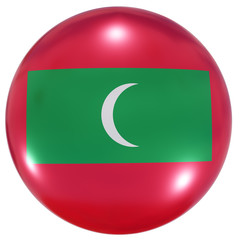 Maldives national flag button