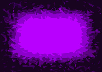 Purple and black jagged frame