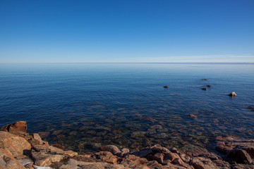 coast of the Baltic sea in a winter season.