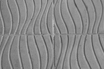 Fototapeta na wymiar Closeup Gray Cement floor - wave line patterns - Texture Background 