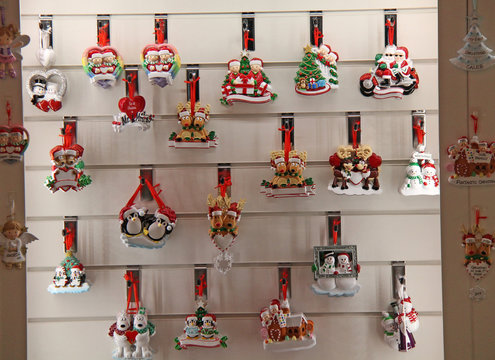 A Small Collection of Christmas Tree Novelty Items.