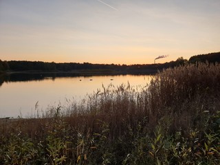 Oldenstädter See beim Sonnenuntergang