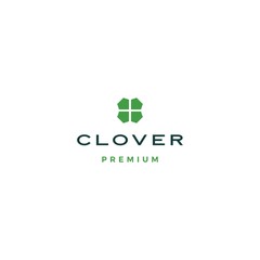 clover leaf logo vector icon illustration