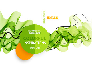 Abstract colorful vector background, color wave for design brochure, website, flyer.