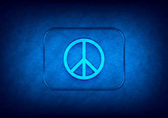 Peace sign icon abstract digital design blue background