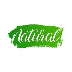 Handlettering word Natural