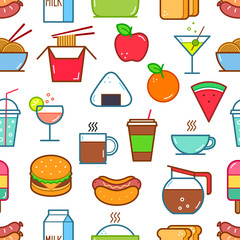 Seamless Food and Drink icons