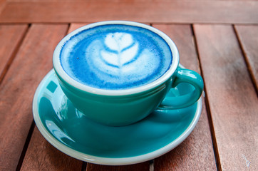 Latte art coffee and Matcha latte so delicious on white background