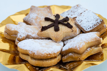 Vanilla and sugar Christmas cookies