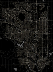 map of the city of Calgary, Canada