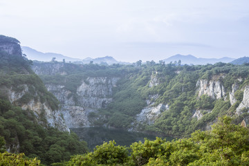 Fototapeta na wymiar Grand canyon in Chonburi at Thailand.