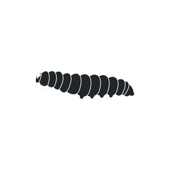 caterpillar icon template color editable. caterpillar symbol vector sign isolated on white background illustration for graphic and web design.