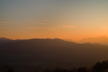 Obraz premium Il tramonto a Dicembre