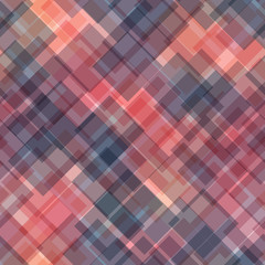 Seamless abstract geometric pattern of overlapping squares in random order. Simple flat vector illustration