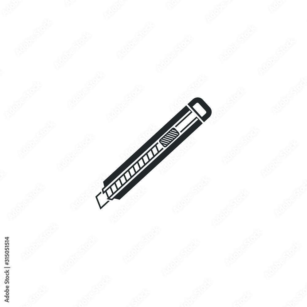 Aufkleber cutter icon template color editable. working tools, construction and manufacturing symbol vector sig