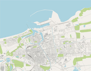 map of the city of Calais, Pas-de-Calais, Hauts-de-France, France
