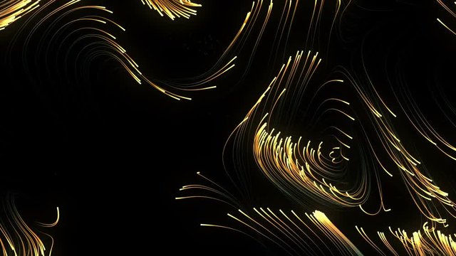 Abstract Particles Background. Neon Lights. Loop