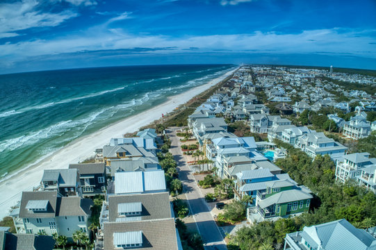 Aerial Photo of Inlet Beach, Florida - the East End of World-Famous 30A
