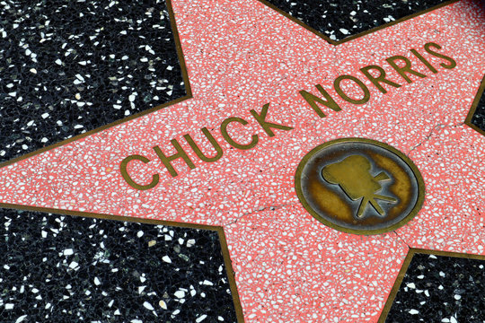 Hollywood, California &ndash; Star of CHUCK NORRIS on Hollywood Walk of Fame, Hollywood Boulevard