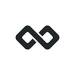 Infinity icon template color editable. eternity Premium quality symbol vector sign isolated on white background illustration for graphic and web design.