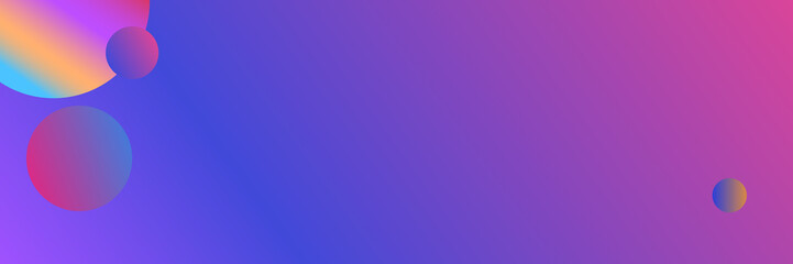 Colorful geometric abstract neon banner , bright gradient , vector illustration