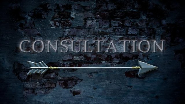 Street Sign the Way to Consultation