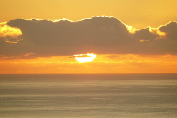 amanecer sobre mar mediterraneo malaga andalucia españa © jaime