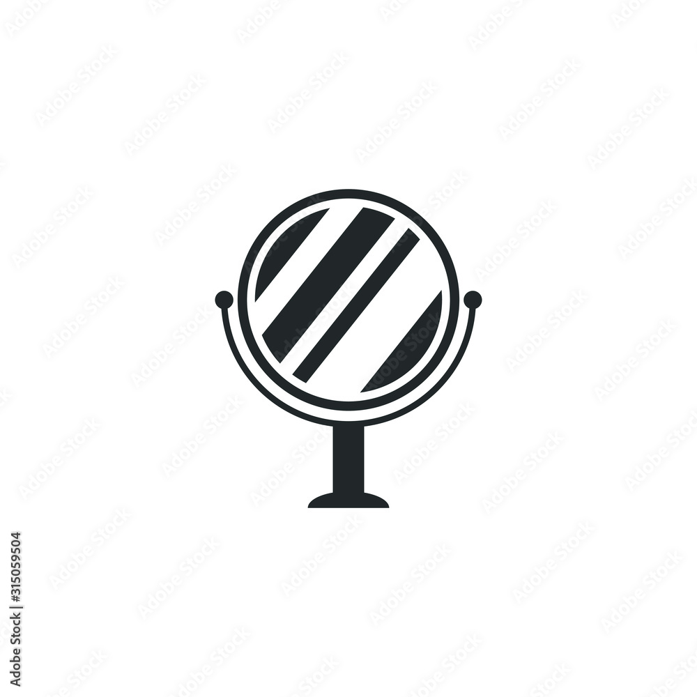 Aufkleber mirror icon template color editable. apple fruit symbol vector sign isolated on white background illustration for graphic and web design.