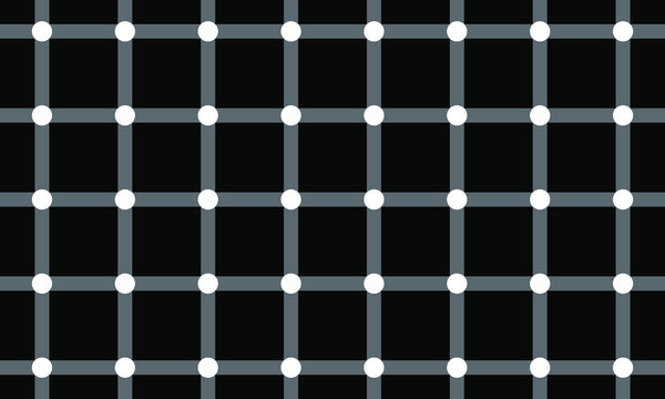 Vector Optical illusion dotted pattern design.