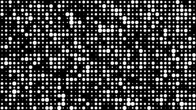 Halftone dots motion background, Dot cartoonist background, Halftone comic dot animation. 4K