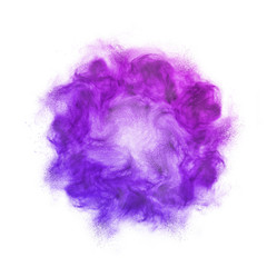 Powder violet splash as a creative frame.