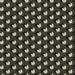 seamless abstract floral pattern. Simple vintage print for fabric and textile. Organic repeated shapes.