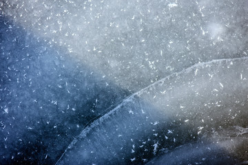 Abstract of a frozen lake in cold winter. 