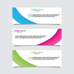 Naklejka premium sale banner design with full color