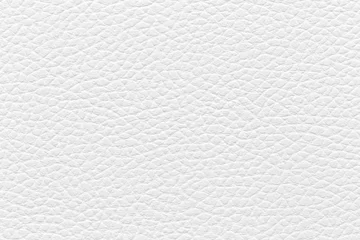 Deurstickers White leather texture used as background © natrot