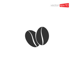 Coffee Bean Icon Design Illustration