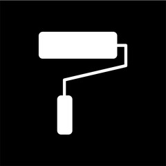 Paint Roller Icon. Flat vector illustration. EPS10.