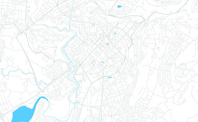 Yerevan, Armenia bright vector map